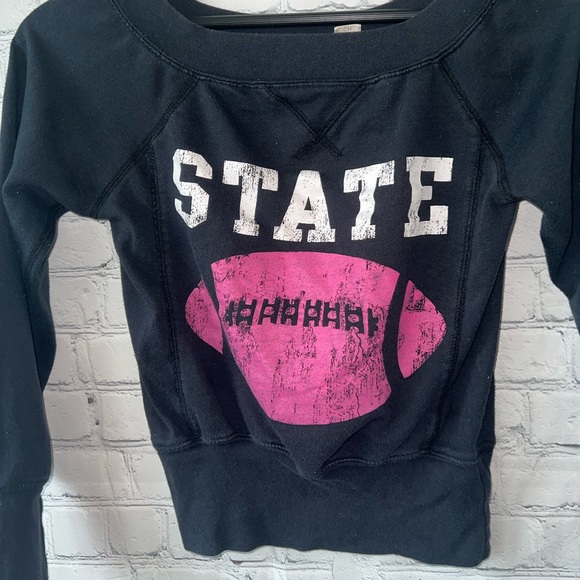 derek heart black, white & pink state football top size S - Picture 3 of 5